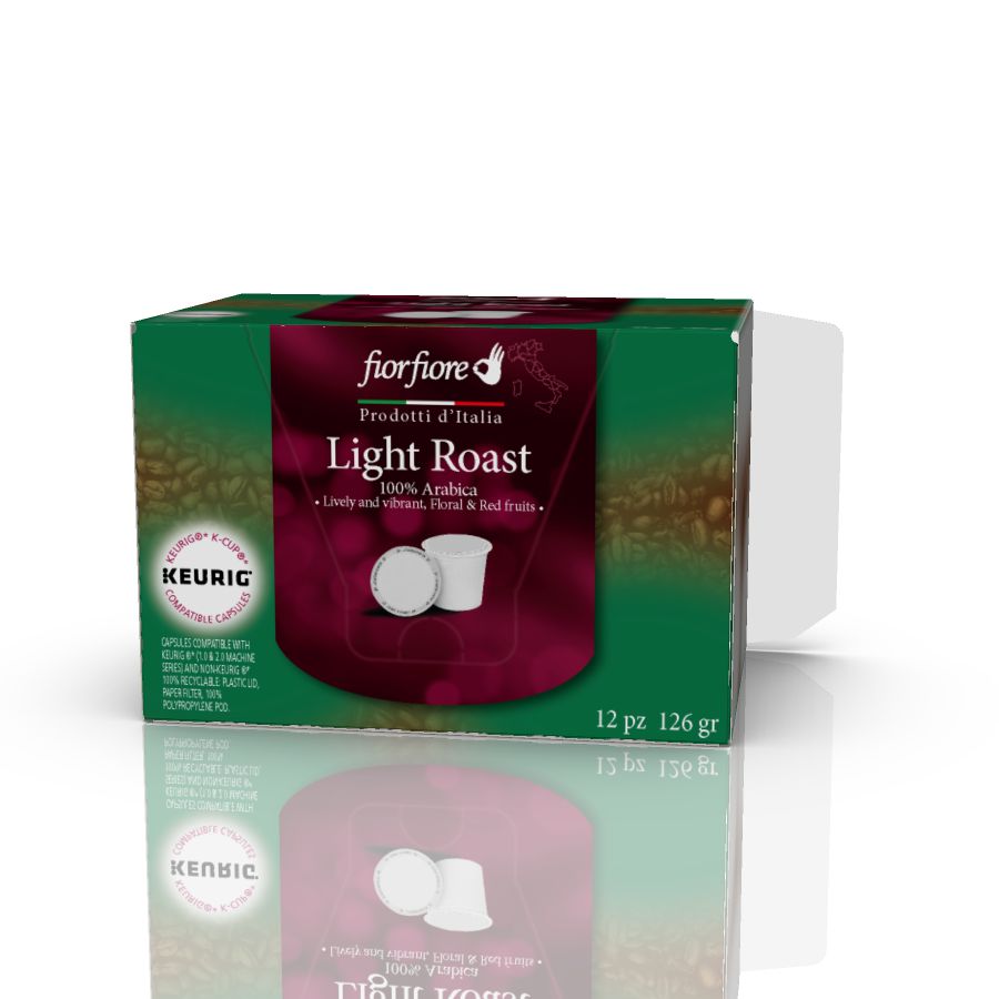 Fiorfiore Light Roast K-CUP pods, 12 pcs 4.40 oz