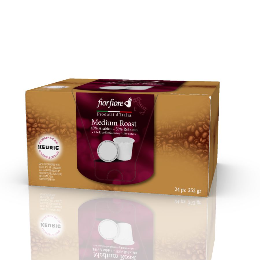 Fiorfiore Medium Roast K-CUP pods, 24 pcs 8.8 oz