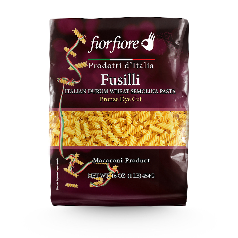 Fiorfiore Fusilli Pasta bronze die 13% proteins 1 lb