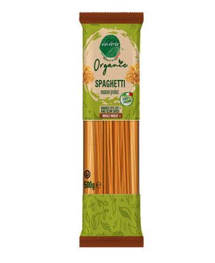 Vivi Verde Organic whole wheat Spaghetti bronze dyed 500 g (17,637 oz)