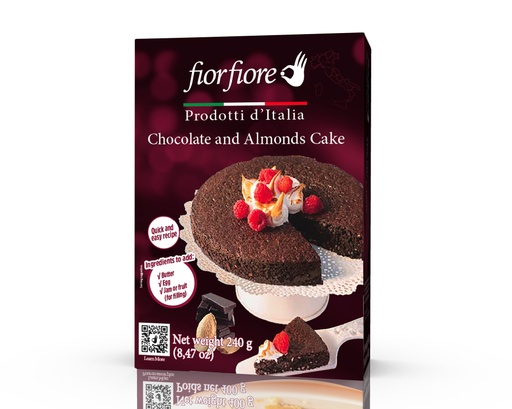 Fiorfiore Chocolate and Almond Cake Mix 240 g (8.4 OZ)