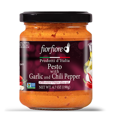 [US2000027] Fiorfiore Pesto with Garlic and Chili Pepper 6.7 oz
