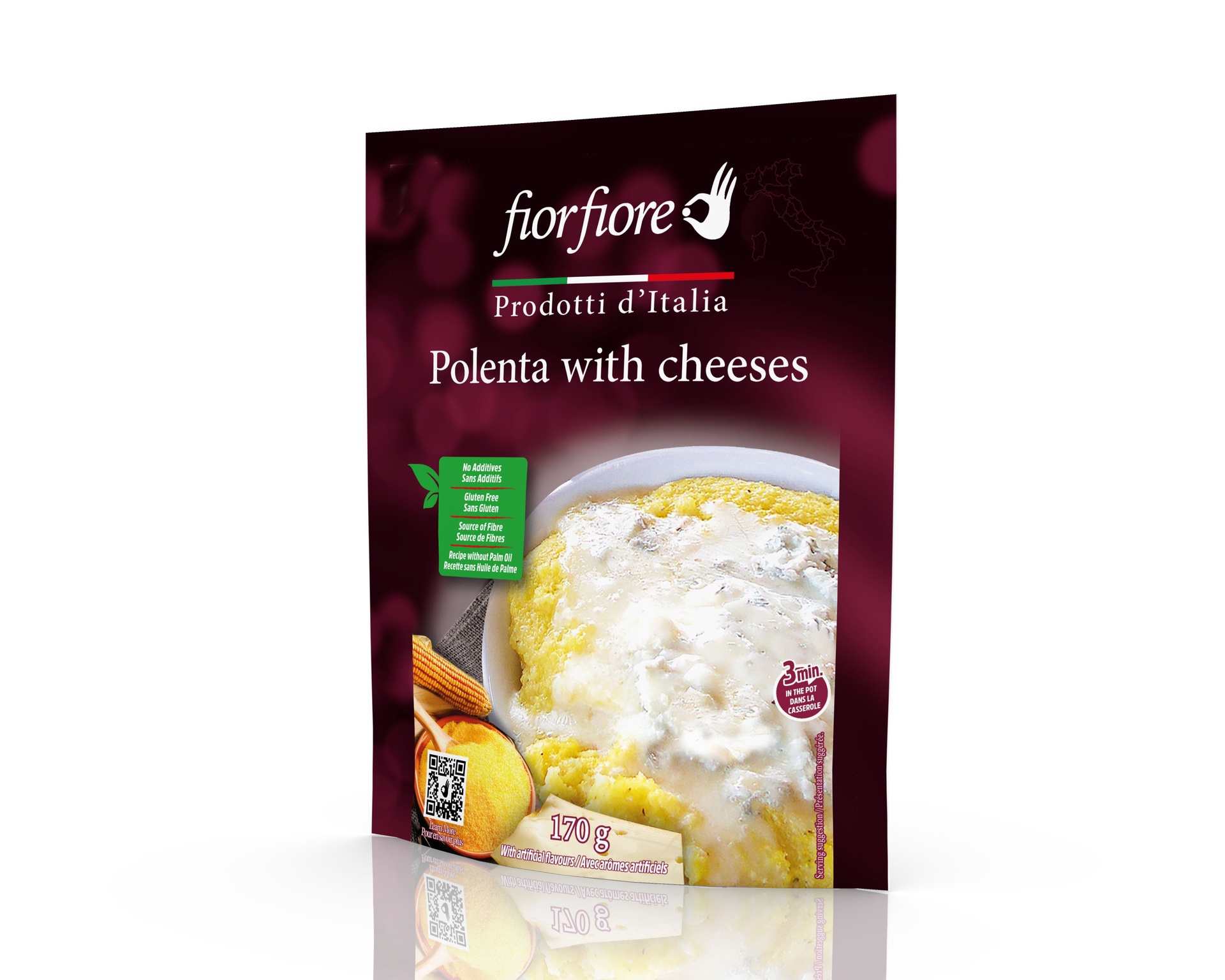 Fiorfiore Polenta with Cheeses 170 g (6.0 OZ)