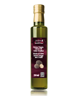 Fiorfiore Extra virgin Olive Oil flavored with black truffle and spice 8.4 oz