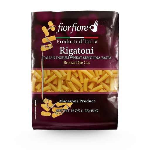 [US2102085] Fiorfiore Rigatoni Pasta bronze die 13% proteins 1 lb