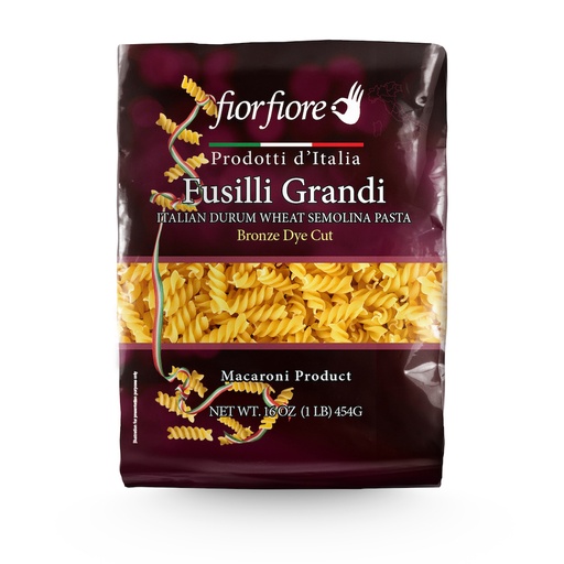 [US2102088] Fiorfiore Fusilli grandi Pasta bronze die 13% proteins 1 lb