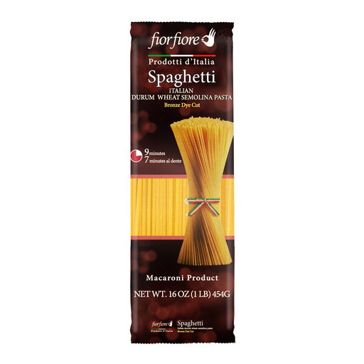 [US2102093] Fiorfiore Spaghetti Pasta bronze die 13% proteins 1 lb