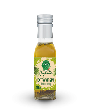 Organic Extra virgin olive oil flavoured with rosemary and spices 125 ml (4,227 oz fl)