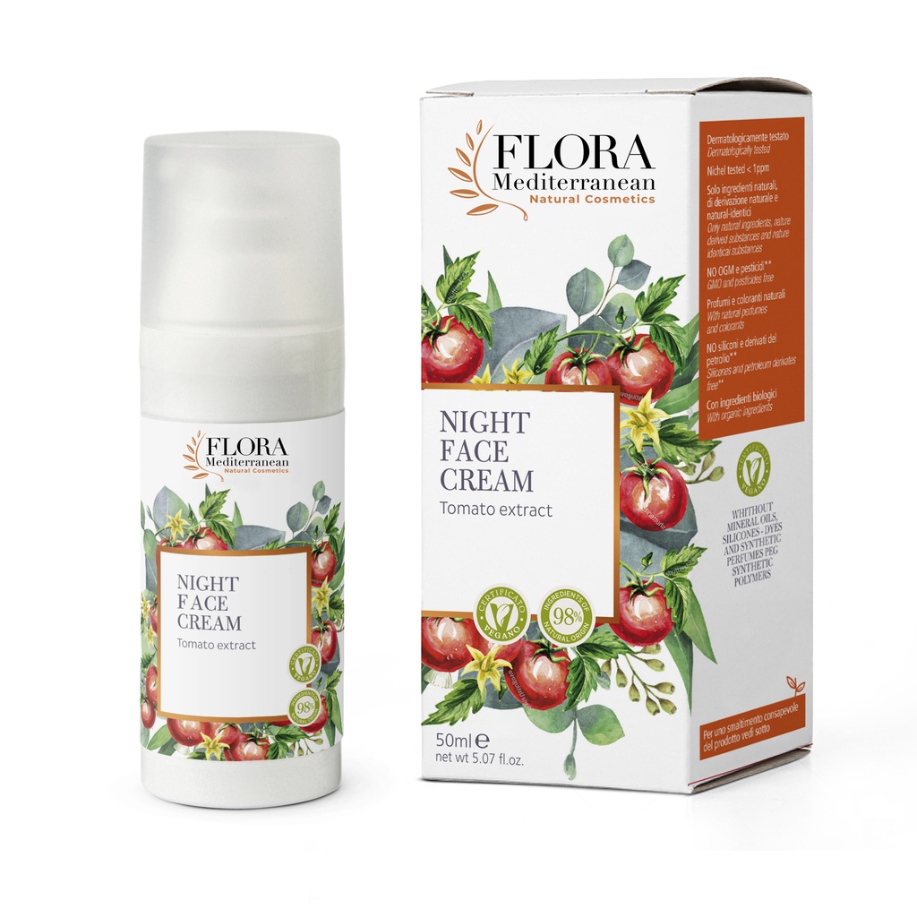 Night face cream mature skin, with tomato peel extract 50 ml