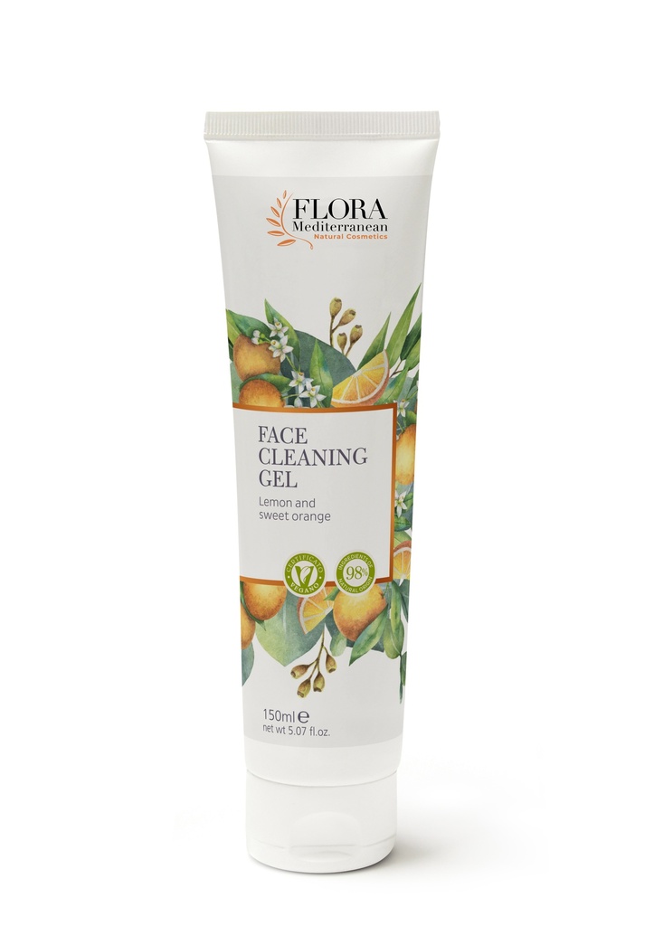 Face cleansing gel, purifying with lemon and sweet orange 150 ml