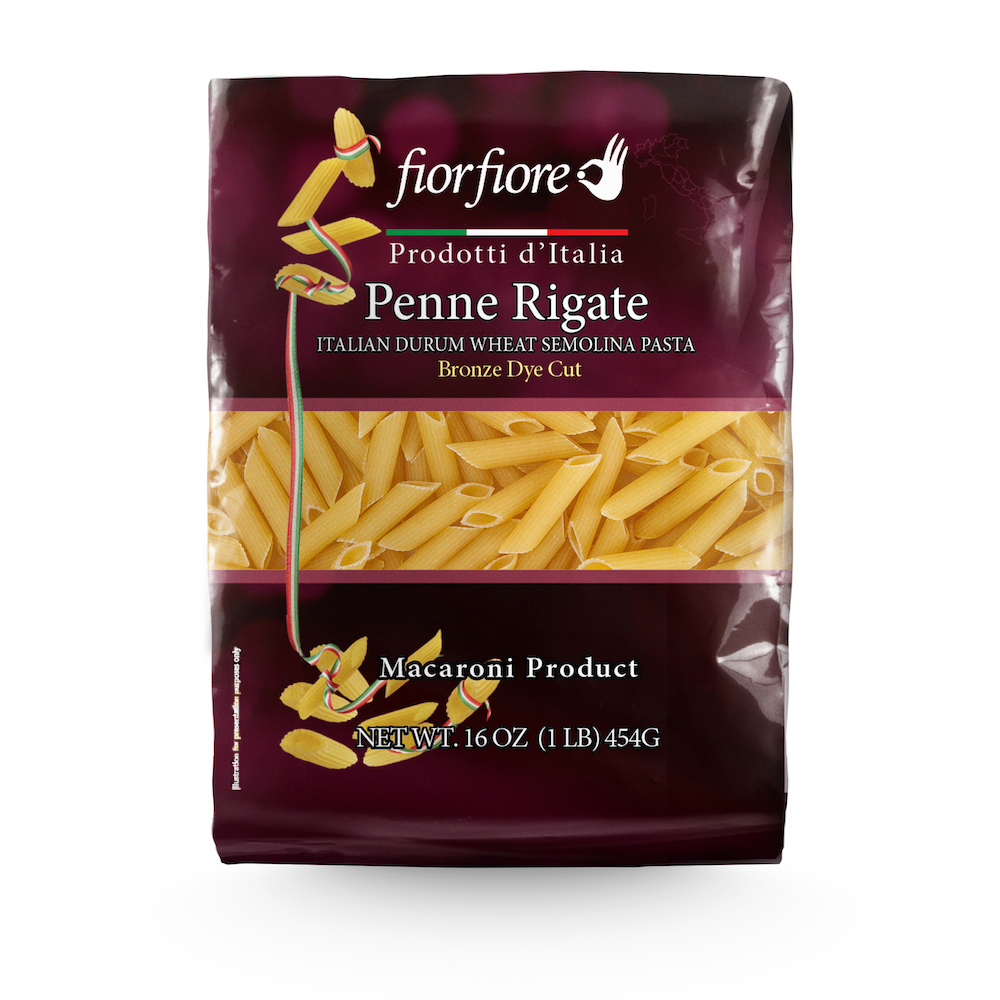 Fiorfiore Penne rigate Pasta bronze die 13% proteins 1 lb