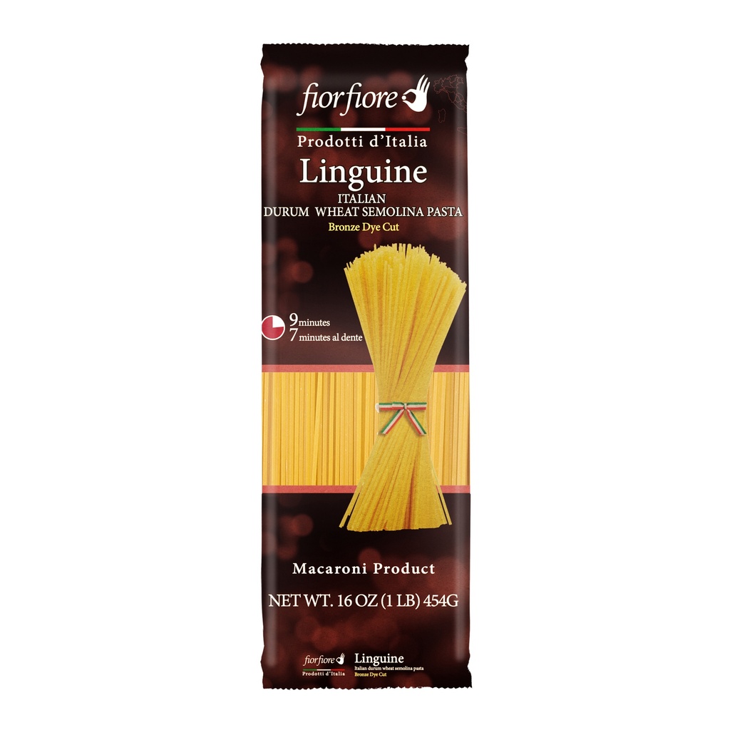 Fiorfiore Linguine Pasta bronze die 13% proteins 1 lb