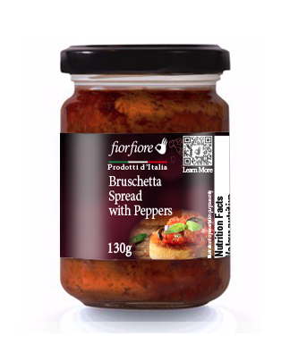 Bruschetta Spread with Peppers 130 g (4.5 OZ)