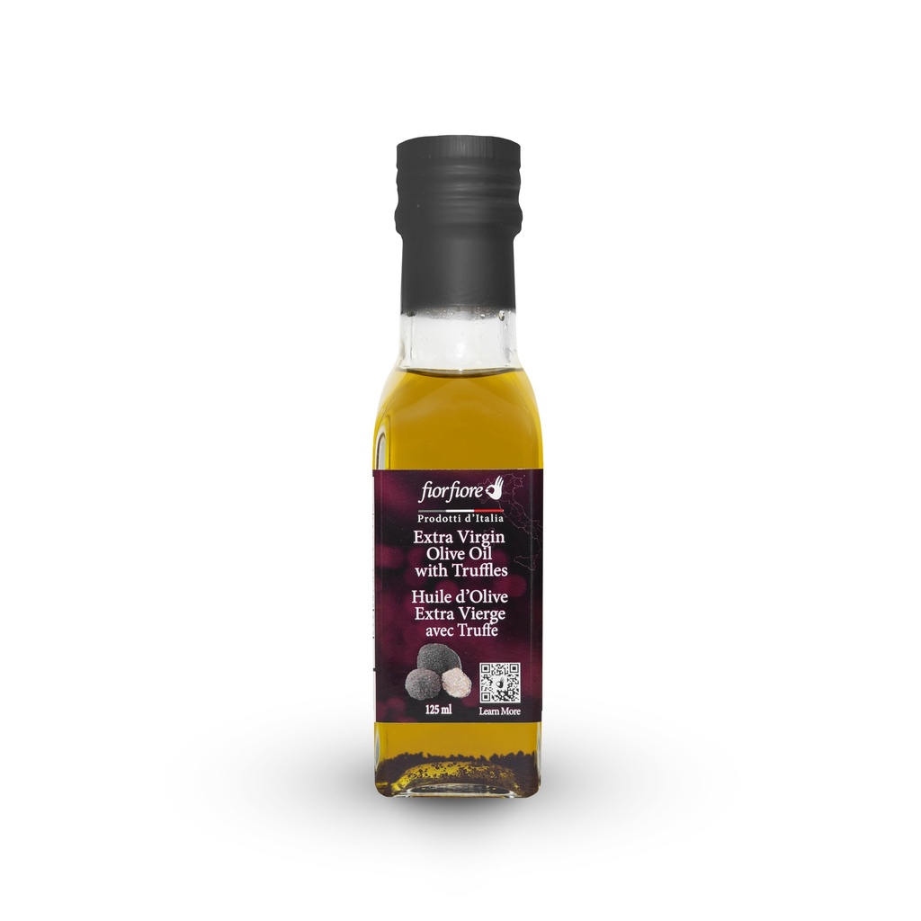 Extra virgin Olive Oil flavoured with black truffle and spice 125 ml (4.2 OZ)