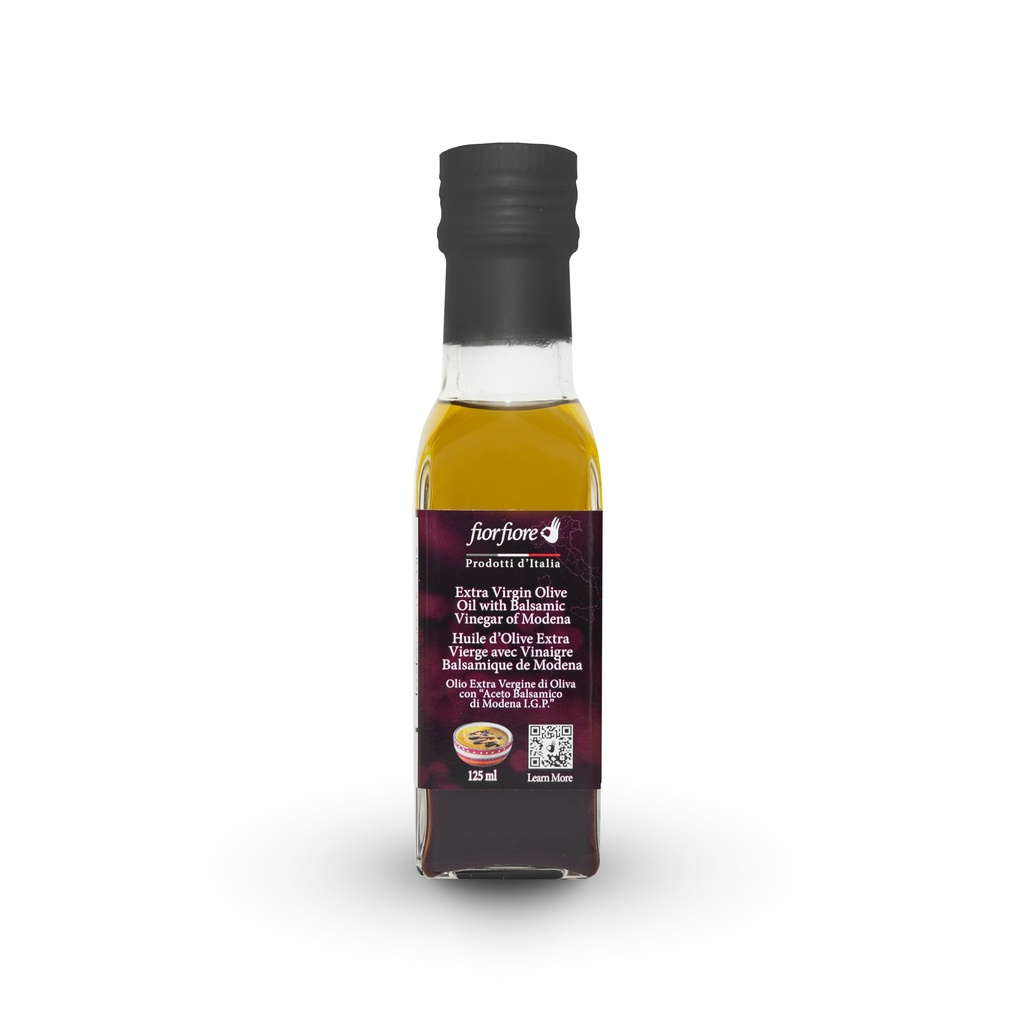 Extra virgin Olive Oil with balsamic vinegar 125 ml (4.2 OZ)
