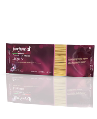 Linguine Pasta bronze dyed 500 g (17.5 OZ)