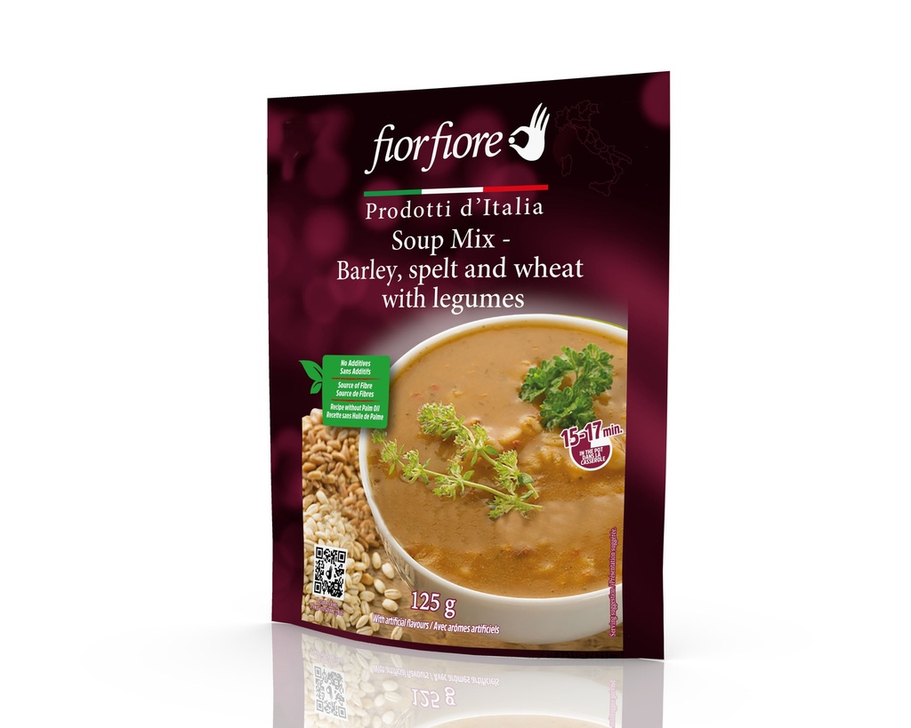 Fiorfiore Spelt soup with legumes 125 g (4.41 OZ)