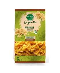 [US2101137] Vivi Verde Organic whole wheat Farfalle bronze dyed 500 g (17,637 oz)