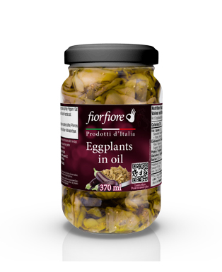 Fiorfiore Eggplant Fillets in Oil 370 ml (12.5 OZ)