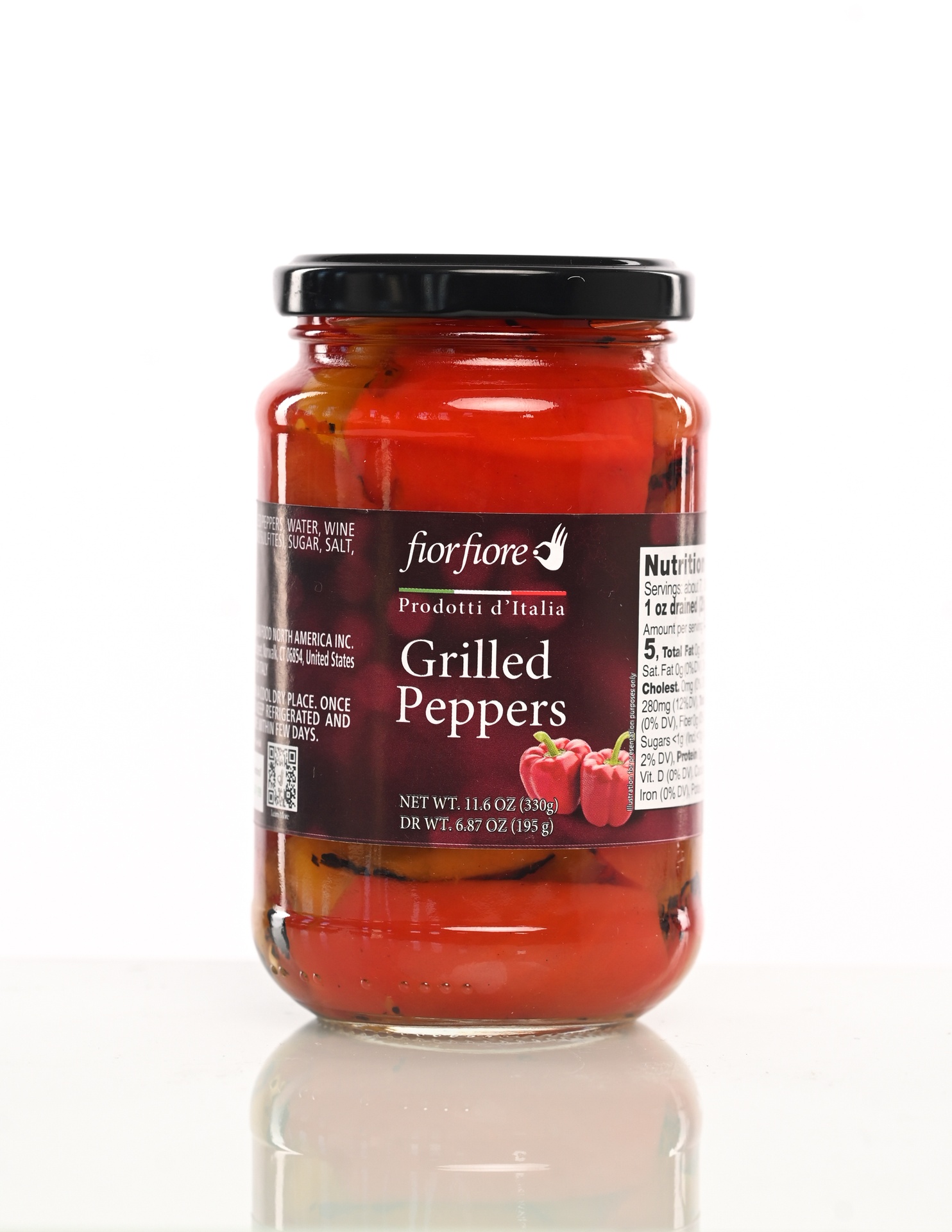Fiorfiore Grilled Peppers au natural 330 g (11,64 oz)