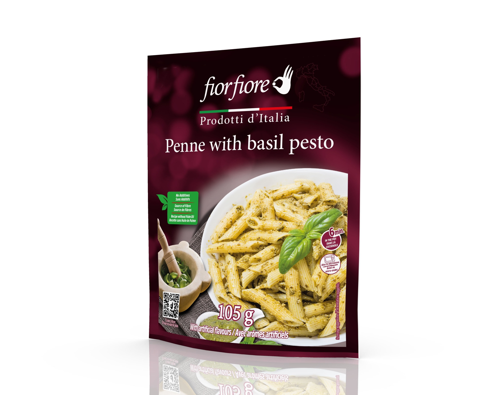 Fiorfiore Penne with Pesto 105 g (3.71 OZ)