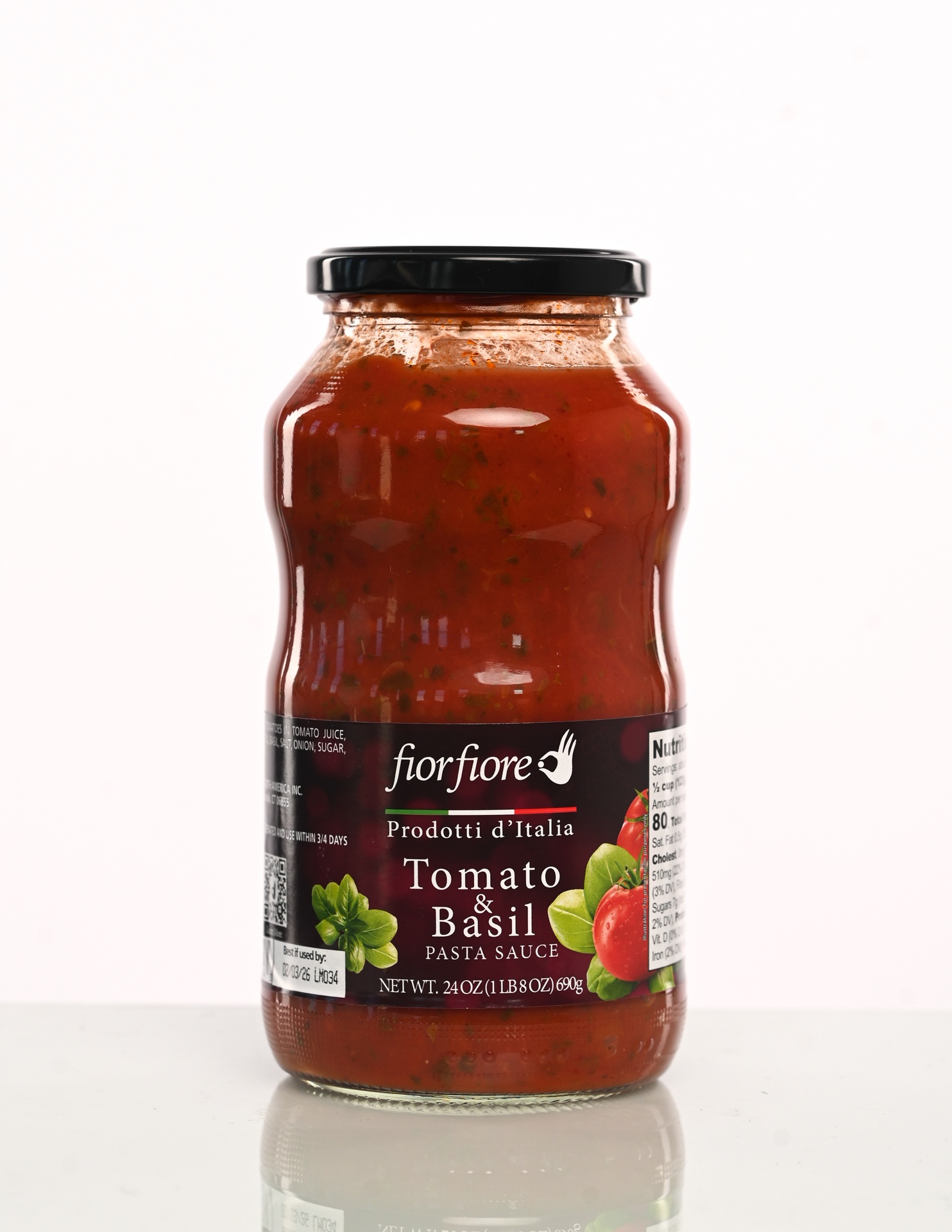 Fiorfiore Tomato & Basil Pasta Sauce 24 oz