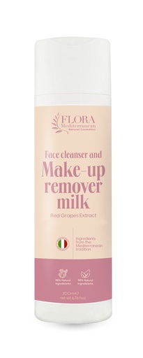 [US2101749] Face Cleanser and Make-Up Remover milk with red grape 200 ml (6.76 fl.oz)