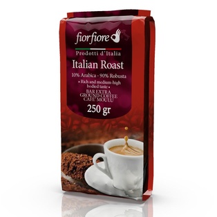 Fiorfiore Ground Coffee Italian Roast, 8.8 oz