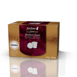 Fiorfiore Medium Roast K-CUP pods, 12 pcs 4.4 oz
