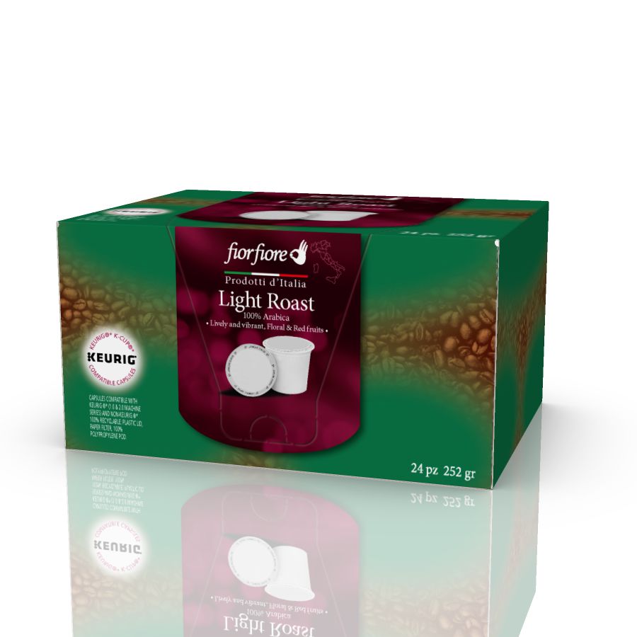 Fiorfiore Light Roast K-CUP pods, 24 pcs 8.8 oz