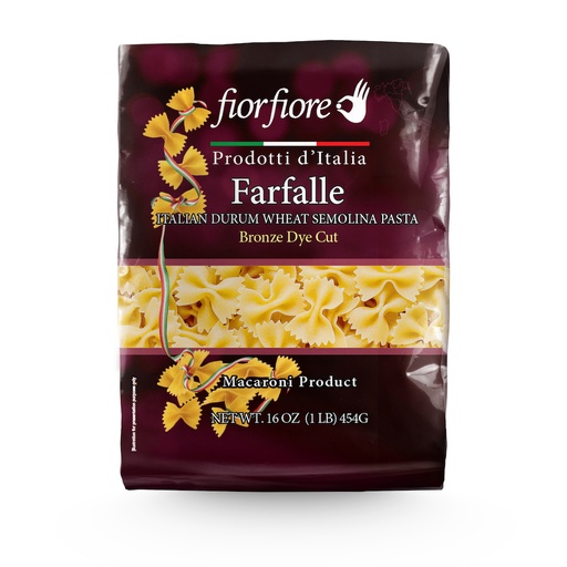 [US2102089] Fiorfiore Farfalle Pasta bronze die 13% proteins 1 lb